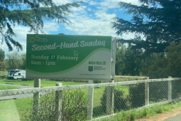 Second Hand Sunday Waipuk billboard