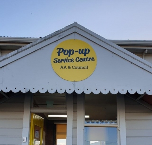 Pop up service centre